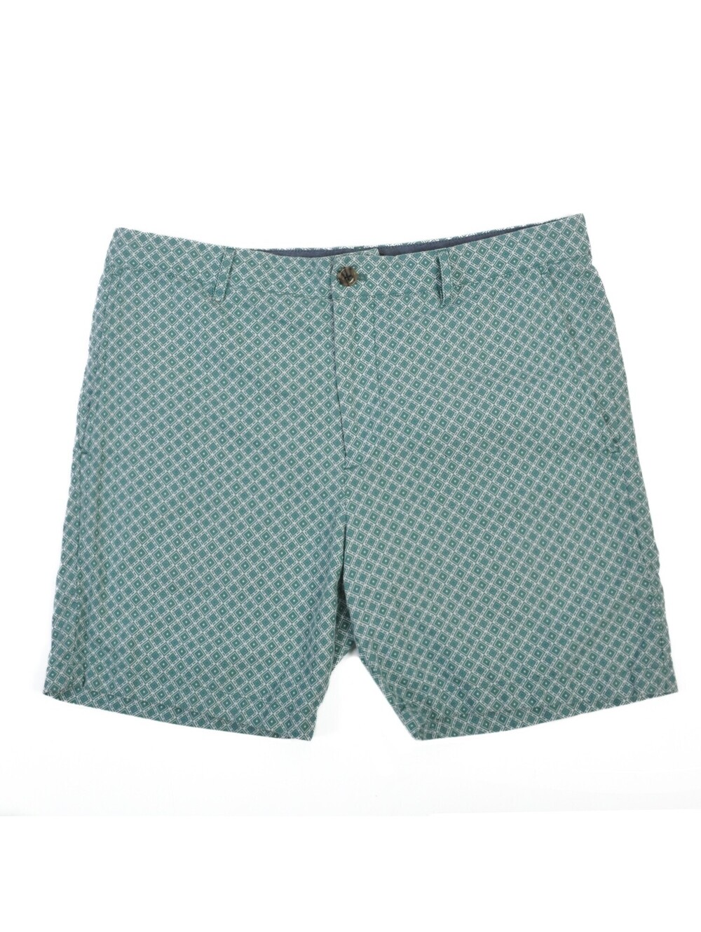 Club Monaco Green on White Print Baxter Shorts 33 38766